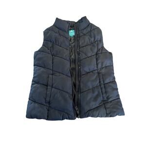 Aeropostale Women’s XS Black Remixed Down Puffer Vest Insulated Full Zip